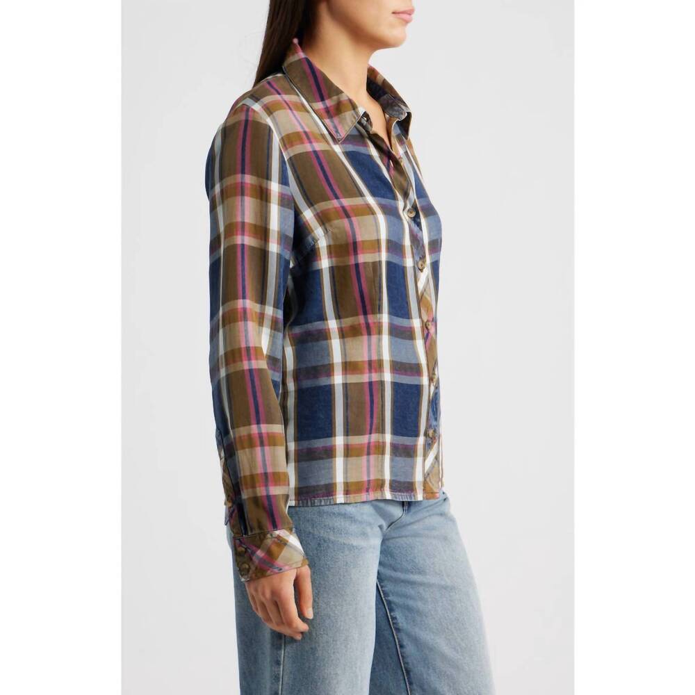 NEW KUT FROM THE KLOTH beatrix button down top in multi - Picture 3 of 4